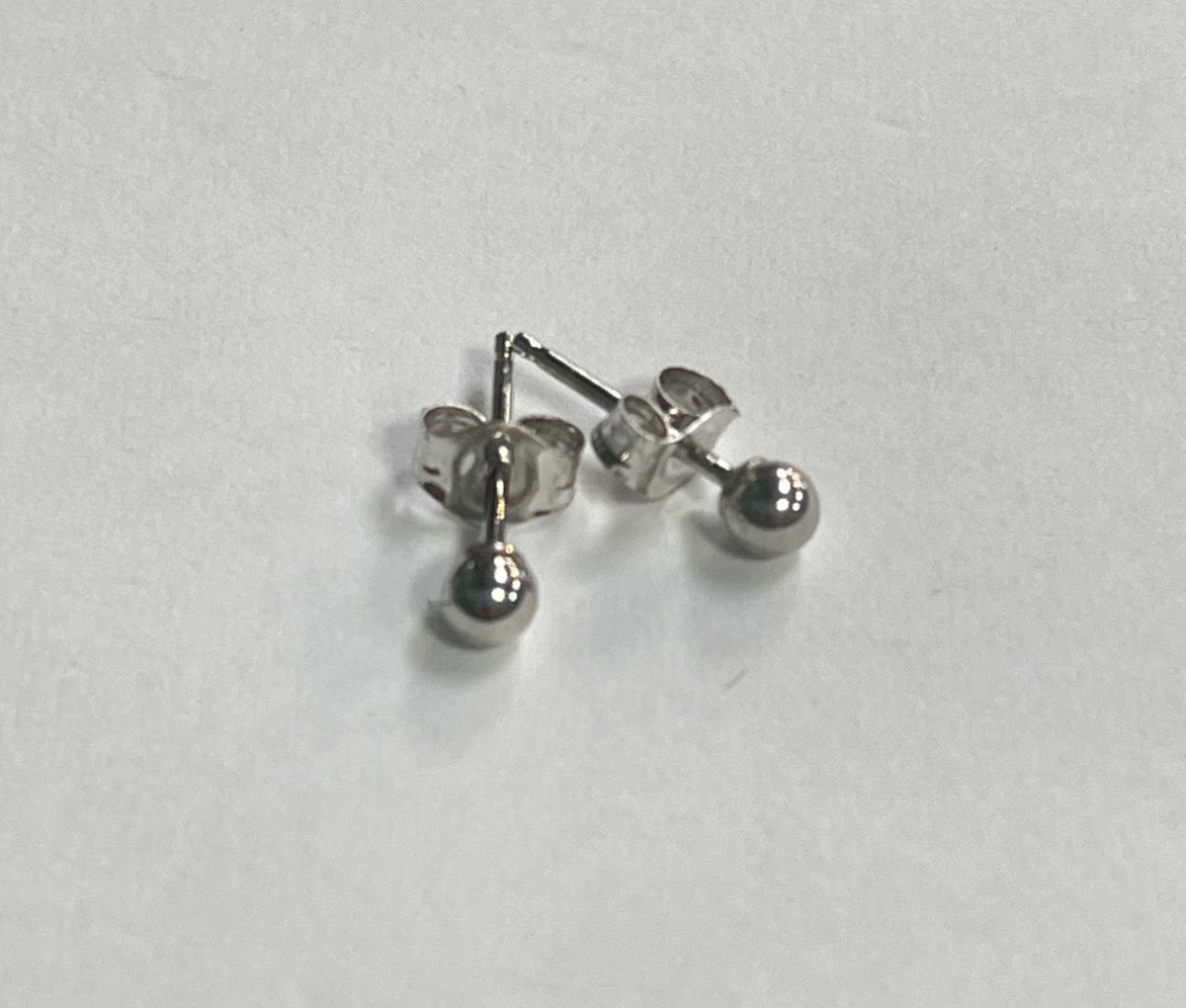 White Silver  Earring