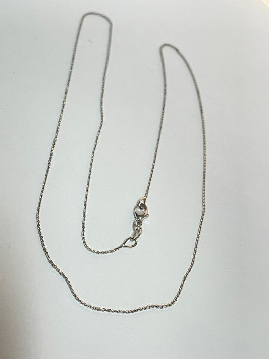 18K White Gold  Chain