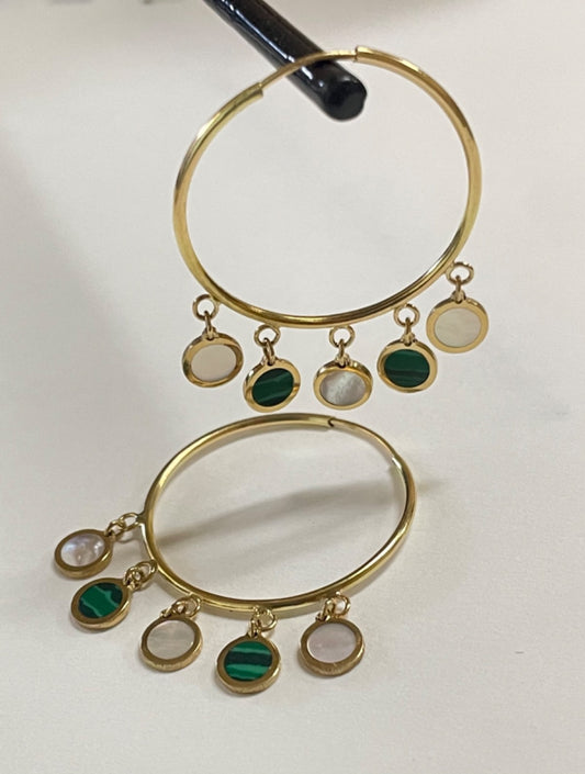 18K Yellow Gold Hoop Earring