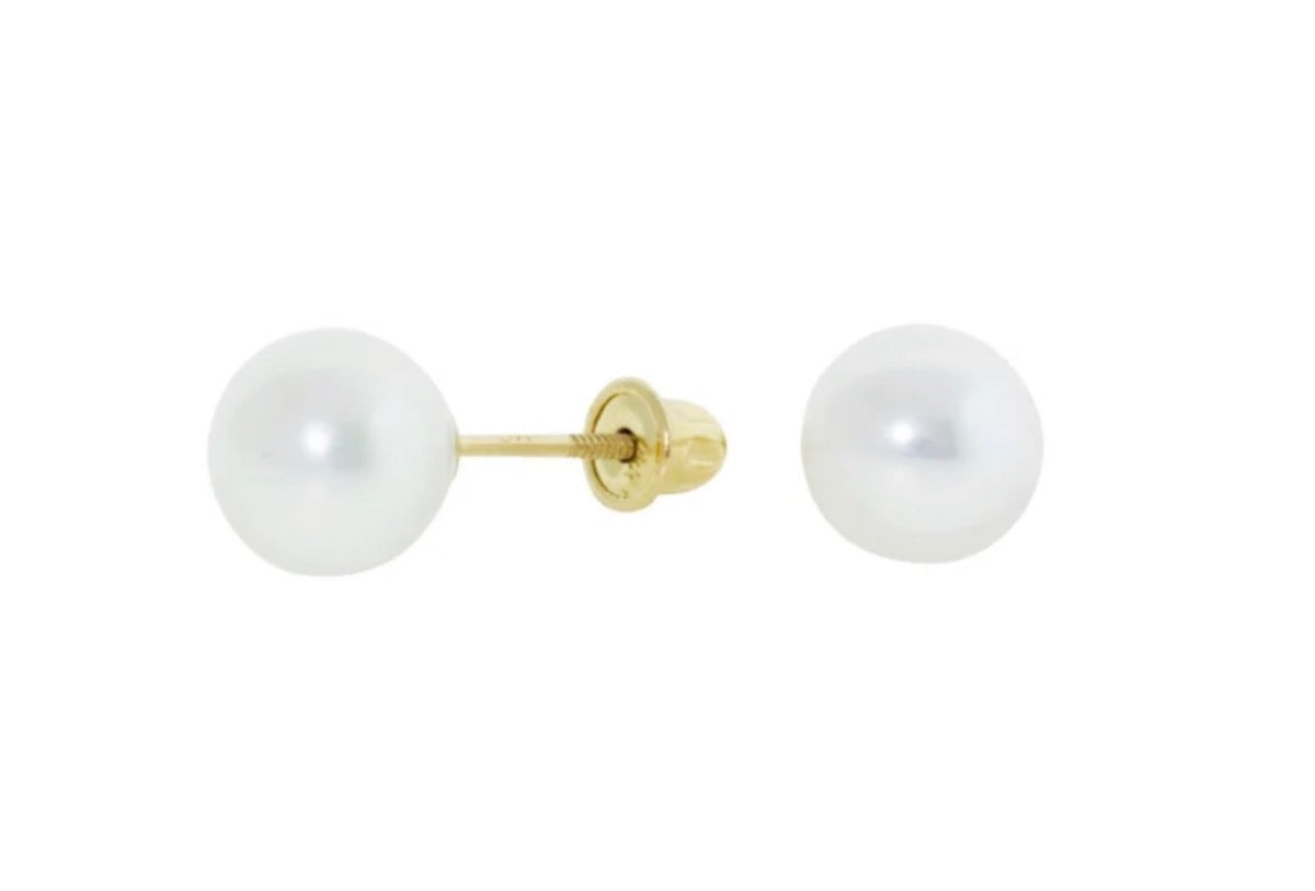 14K Yellow Gold  Earring with CZ