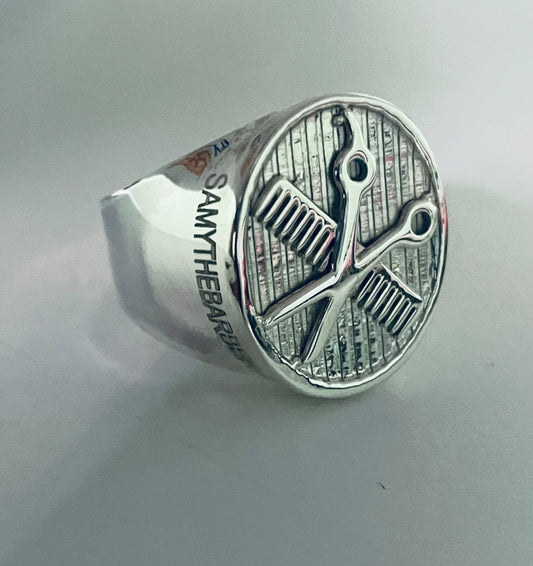 White Silver  Ring