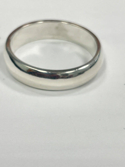 White Silver Engagement  Ring