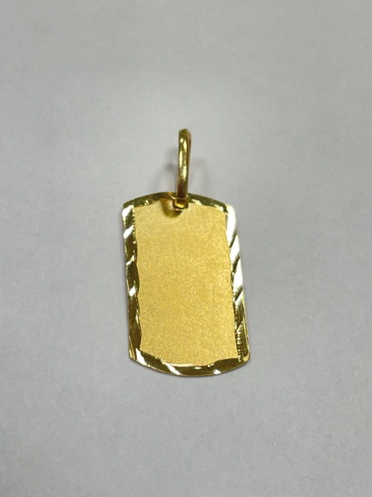 18K Yellow Gold Plate Pendant