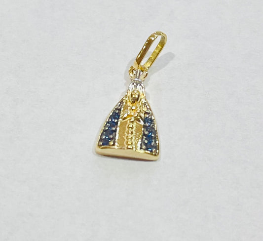 18K Yellow Gold  Pendant with CZ