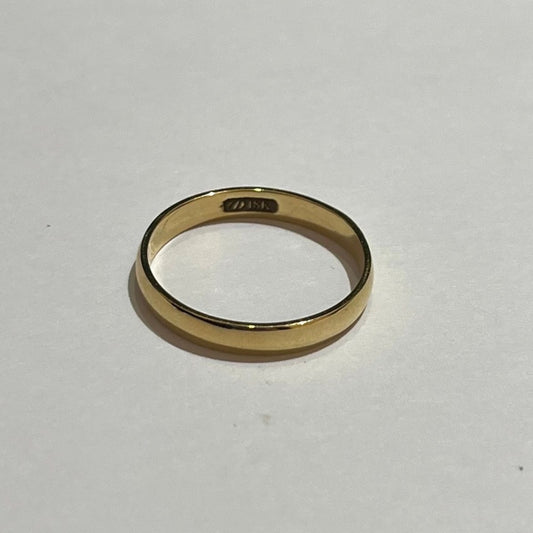 18K Yellow Gold  Wedding Band