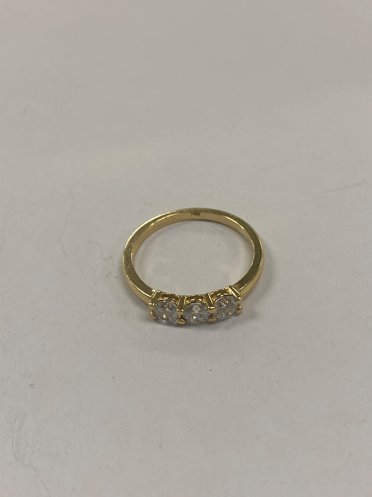 14K Yellow Gold  Ring with CZ