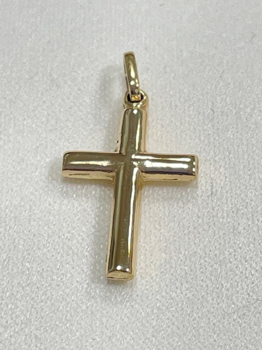 18K Yellow Gold Cross  Pendant