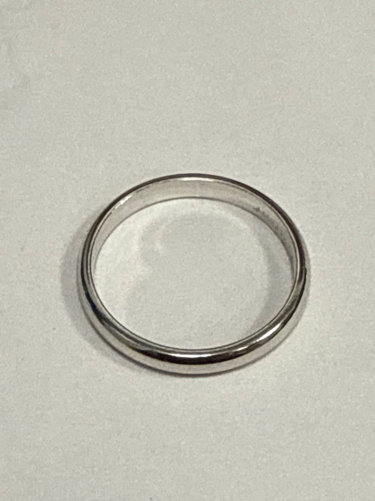 White Silver  Engagement Ring