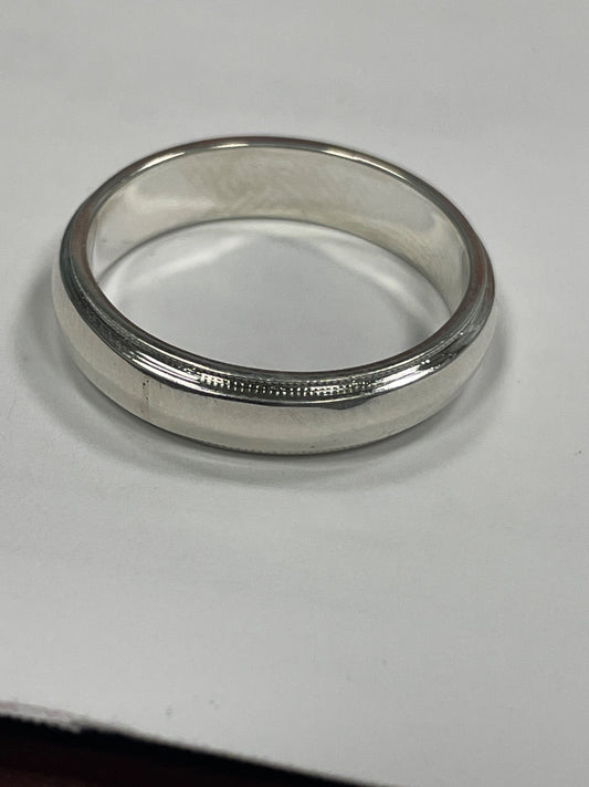 White Silver Engagements  Ring