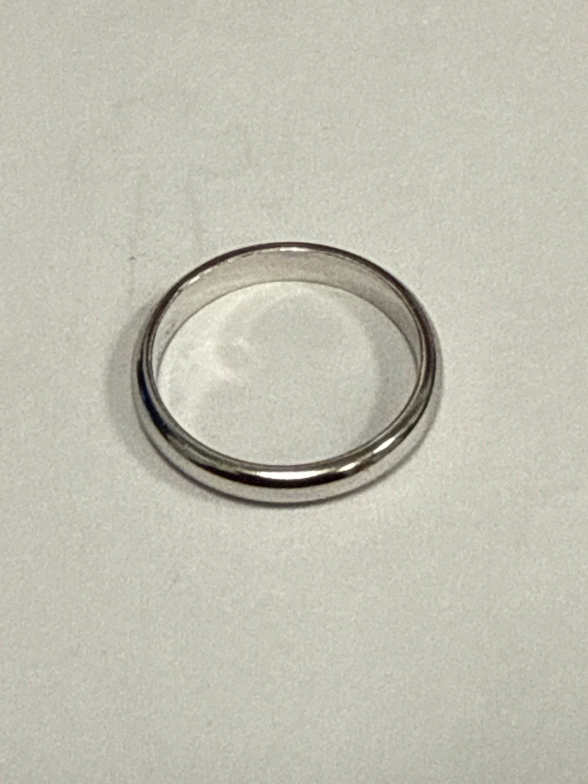 White Silver  Engagement Ring