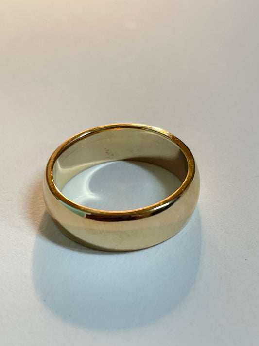 14K Yellow Gold  Wedding Band