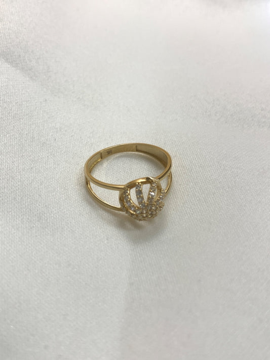 14K Yellow Gold  Ring with CZ