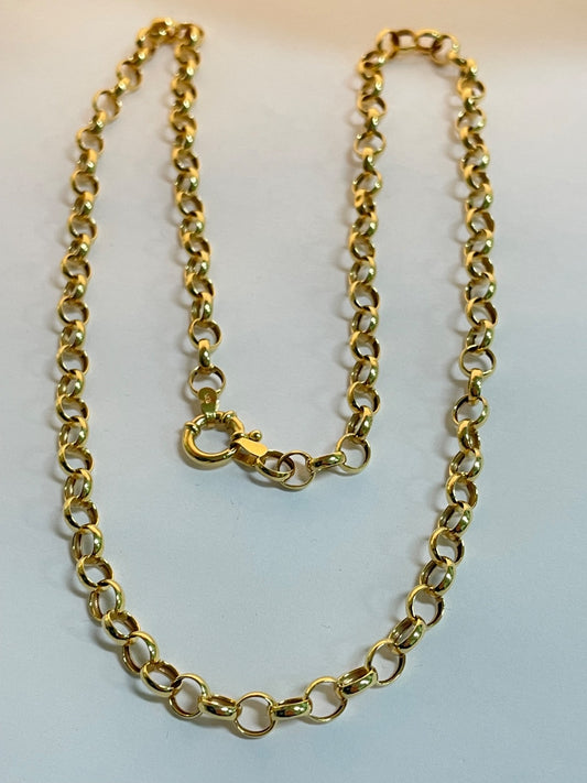 18K Yellow Gold Português Link Chain