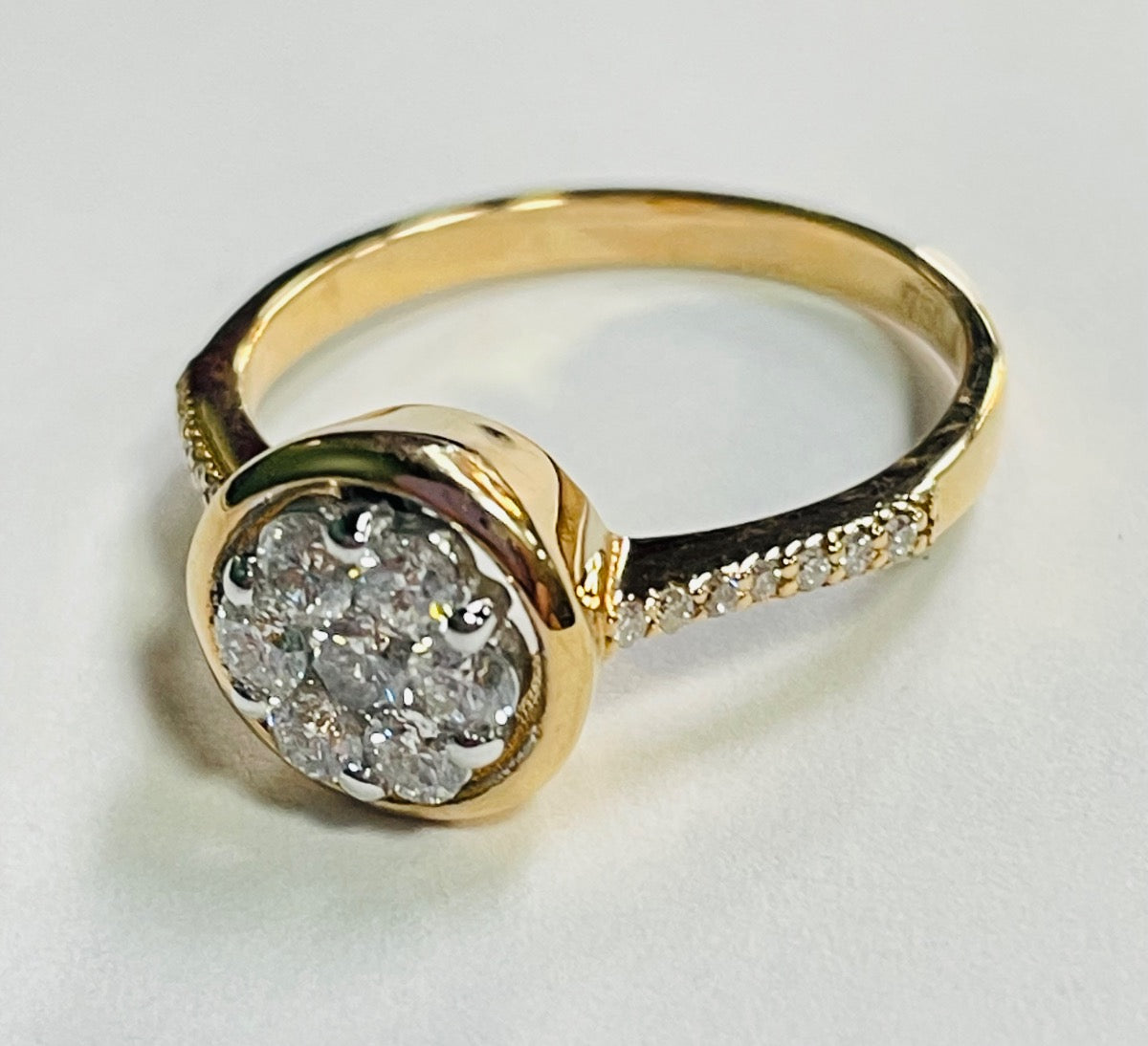 18K Rose Gold  Engagement Ring with Diamond