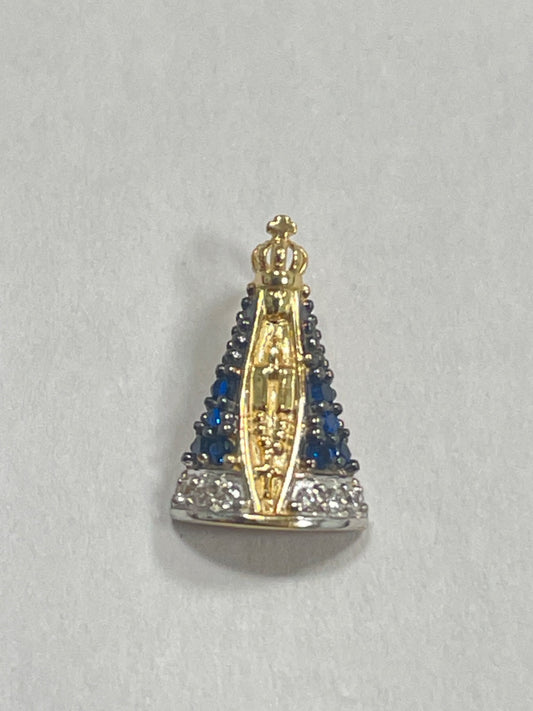 18K Yellow Gold  Pendant with CZ