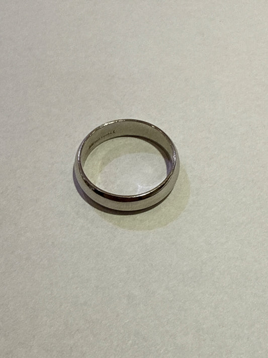 White Silver  Engagement Ring