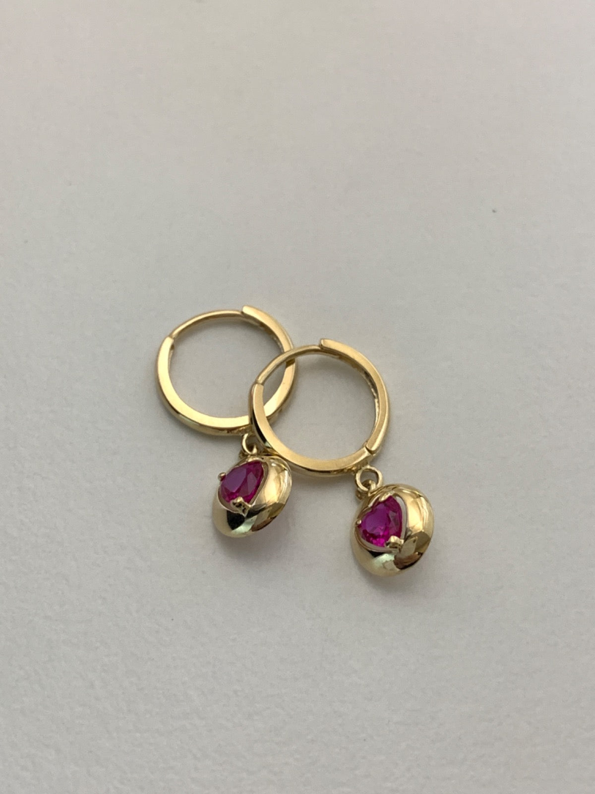 14K Yellow Gold  Earring with CZ