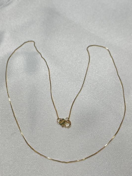 18K Yellow Gold Box  Chain