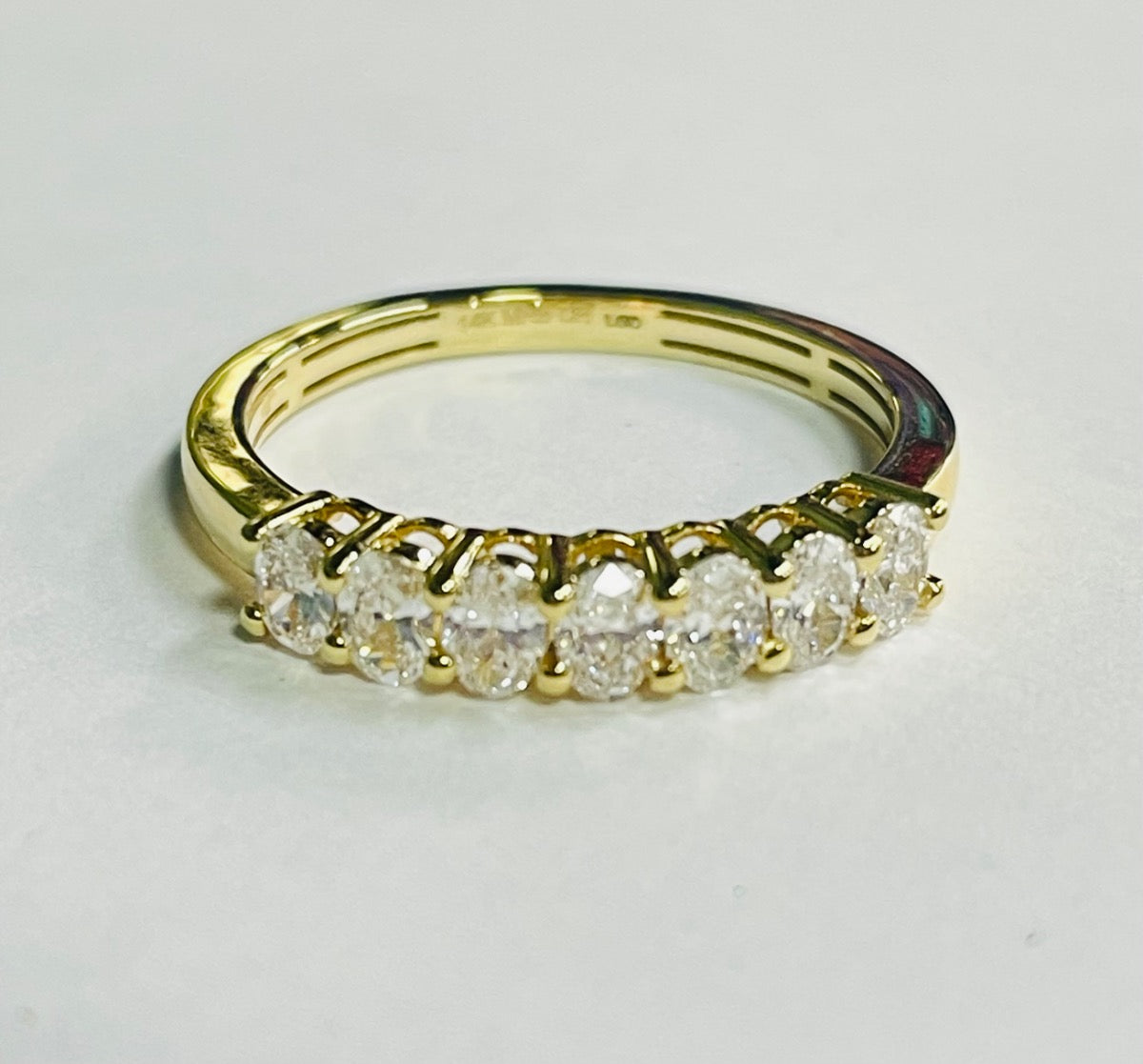 14K Yellow Gold  Ring with Lab Diamond