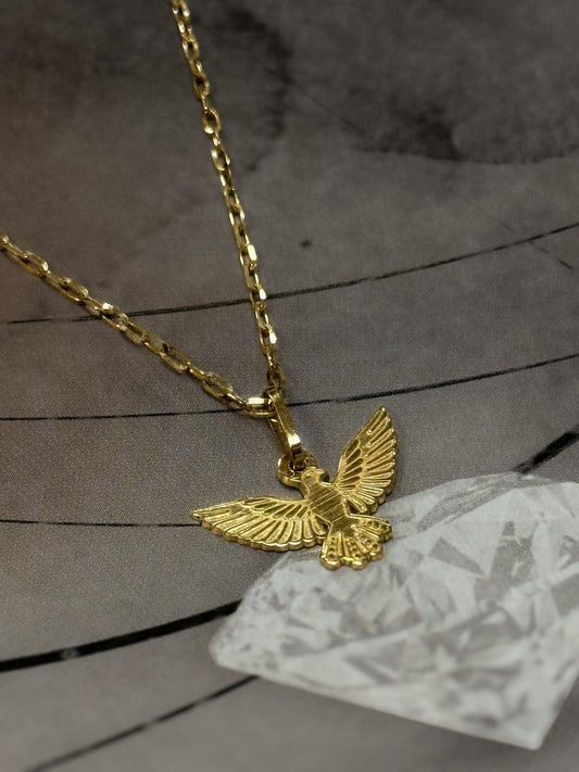 18K Yellow Gold Holy Spirit  Pendant