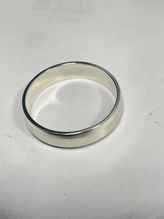 White Silver Engagement  Ring