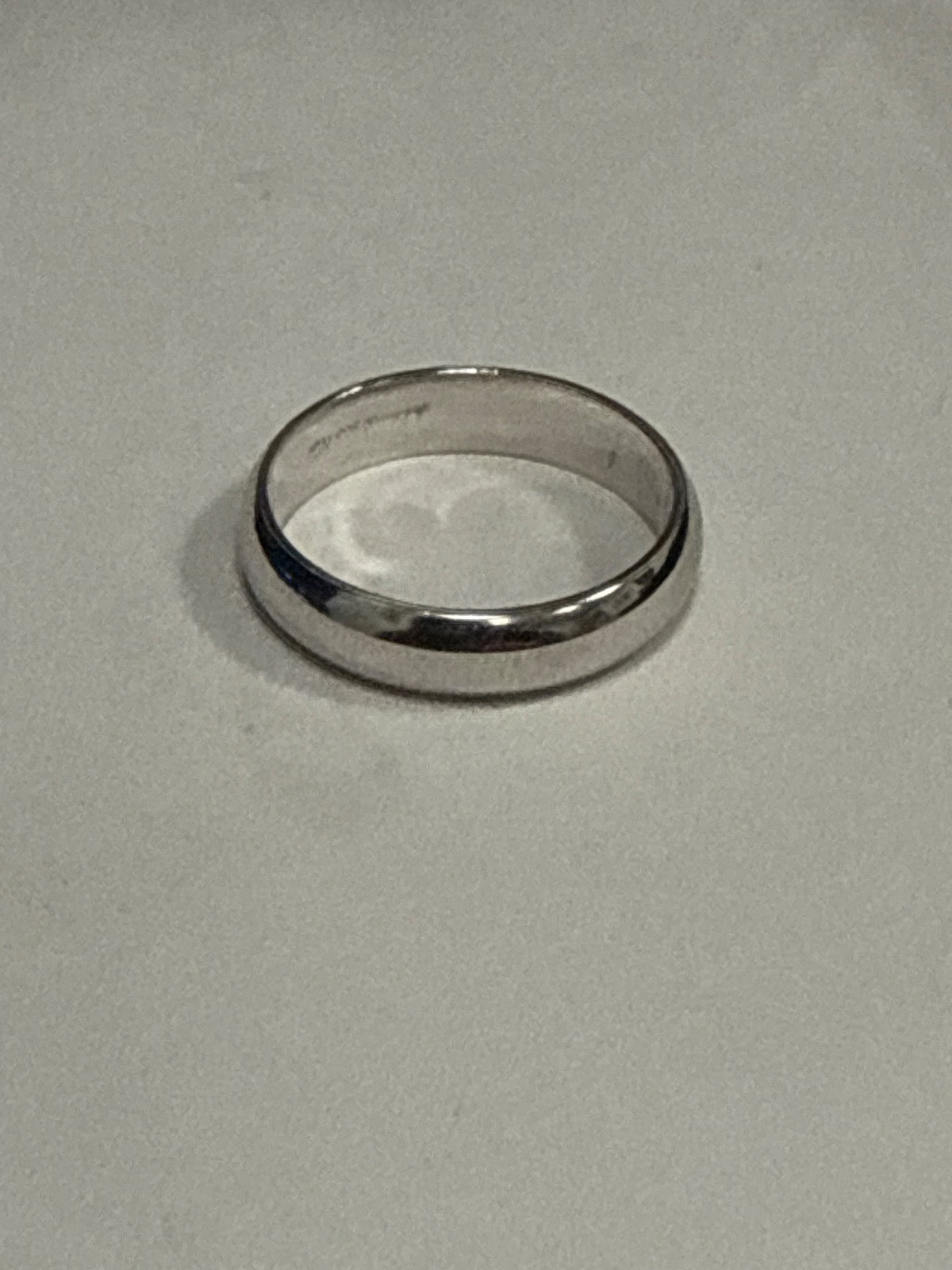 White Silver  Engagement Ring