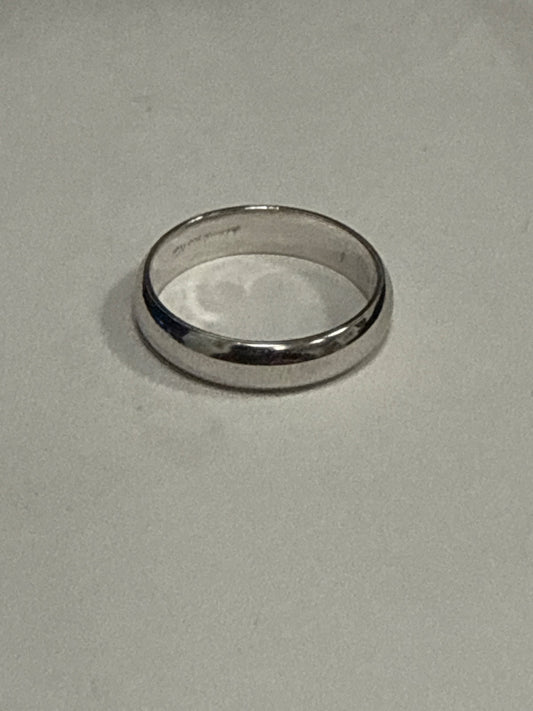 White Silver  Engagement Ring