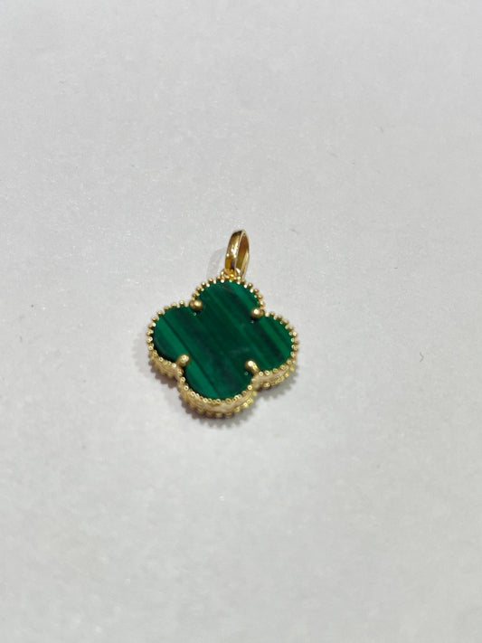 14K Yellow Gold Clove  Pendant with CZ