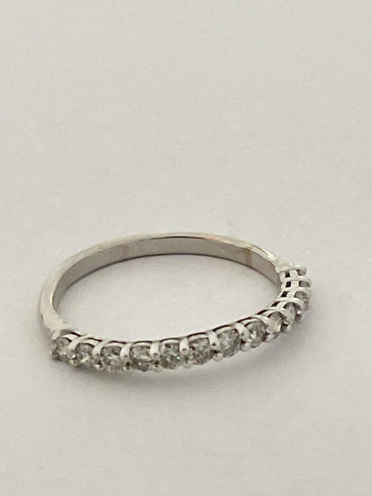 14K White Gold  Engagement Ring with Diamond