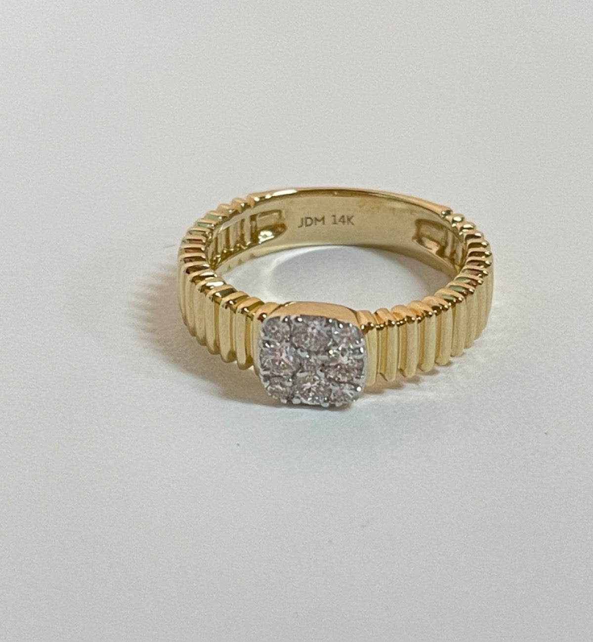 14K Yellow Gold  Ring with Diamond