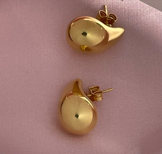 14K Yellow Gold Drop Earring