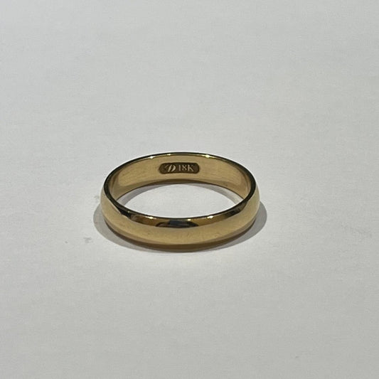 18K Yellow Gold  Wedding Band