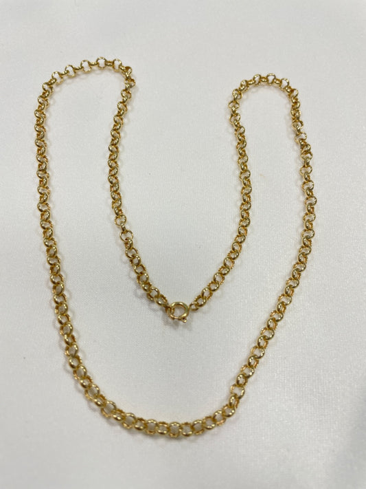 18K Yellow Gold Portugues Link  Chain