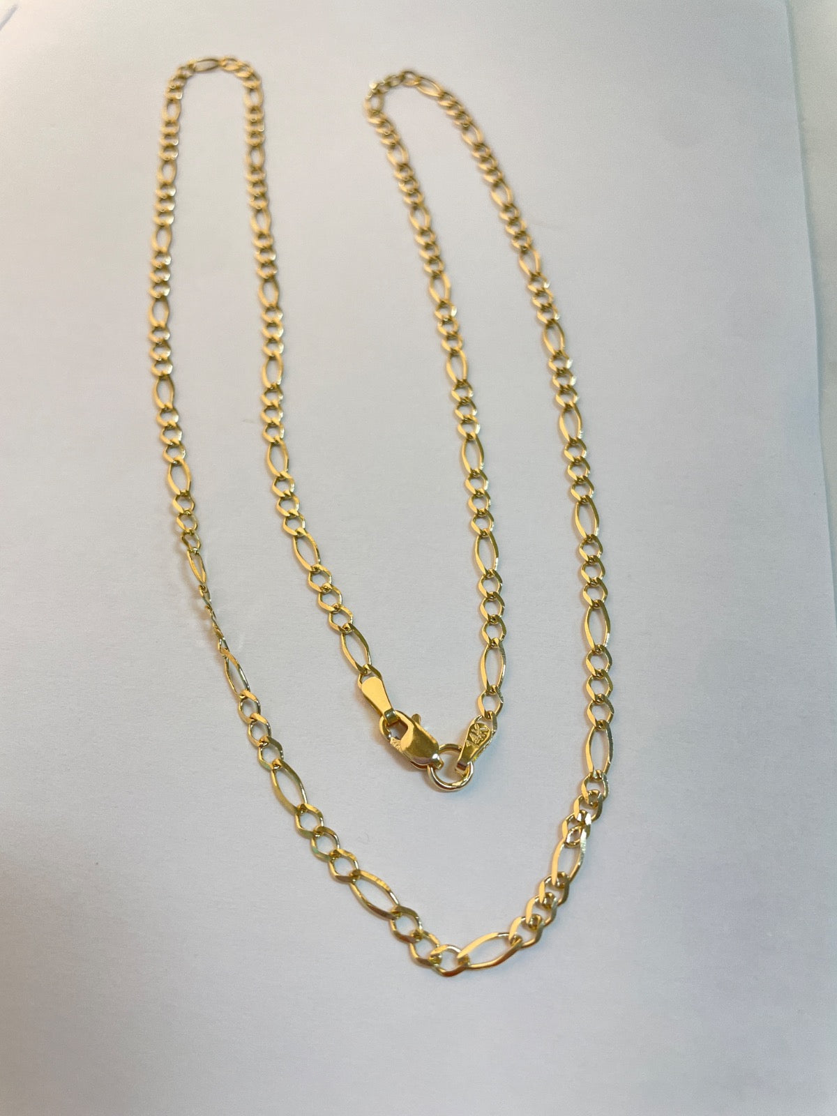 14K Yellow Gold Fígaro  Chain