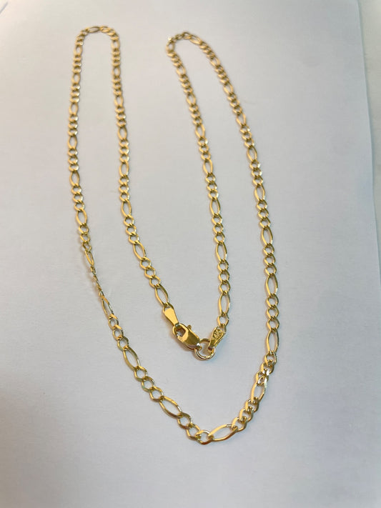 14K Yellow Gold Fígaro  Chain