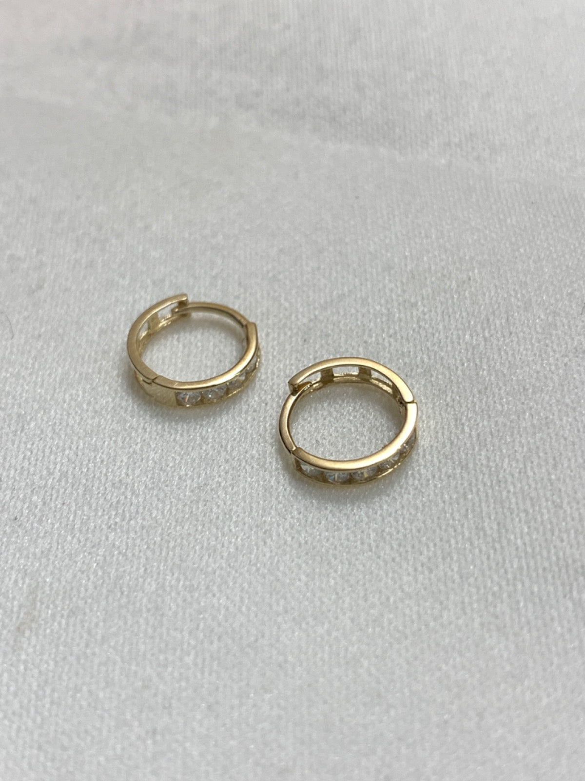 14K Yellow Gold  Earring with CZ