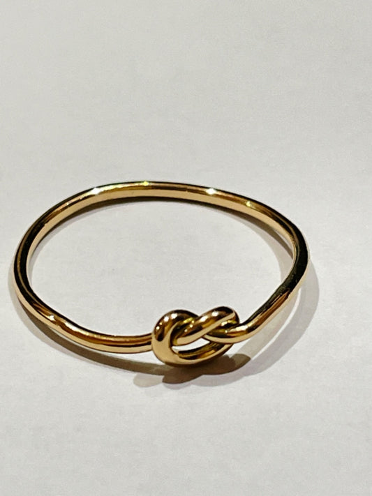 18K Yellow Gold Node Ring