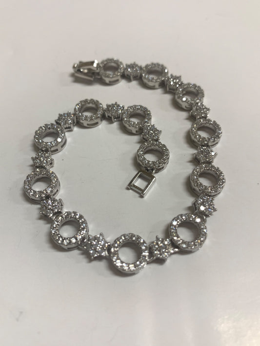 Silver  Bracelet with CZ