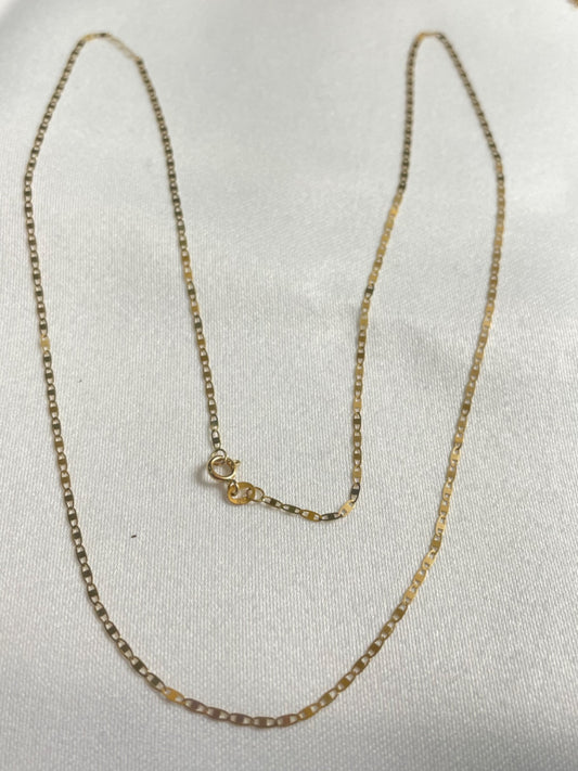 18K Yellow Gold Piastrine  Chain