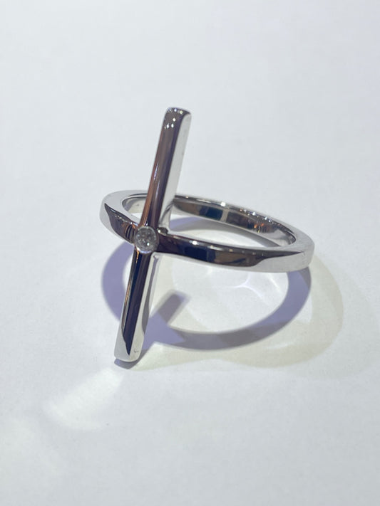 18K White Gold  Ring