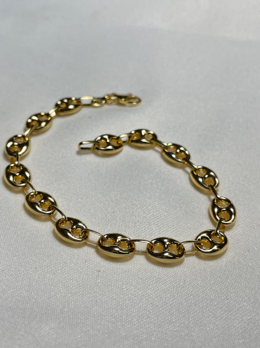 18K Yellow Gold Cucci Link  Bracelet