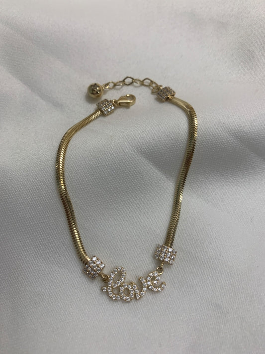 14K Yellow Gold  Chain with CZ