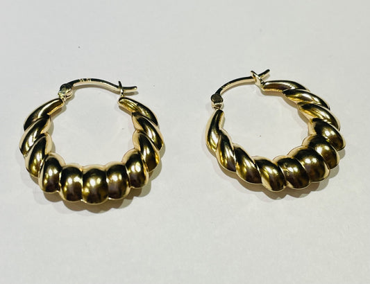 14K Yellow Gold  Earring