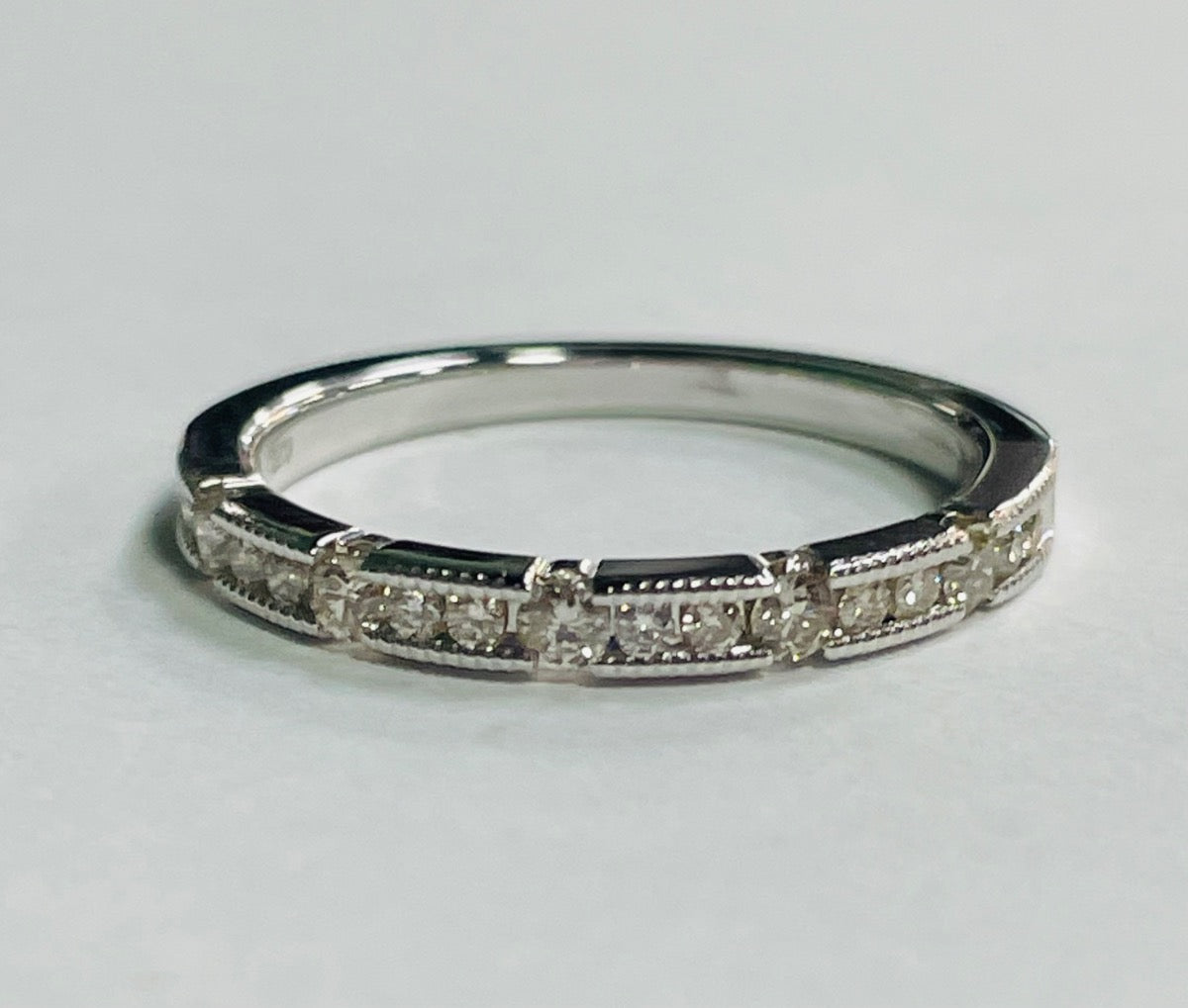 14K White Gold  Engagement Ring with Diamond