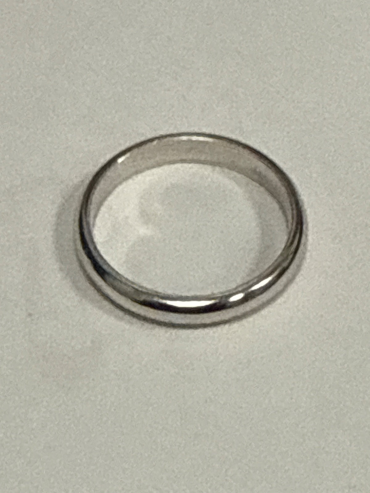 White Silver  Engagement Ring