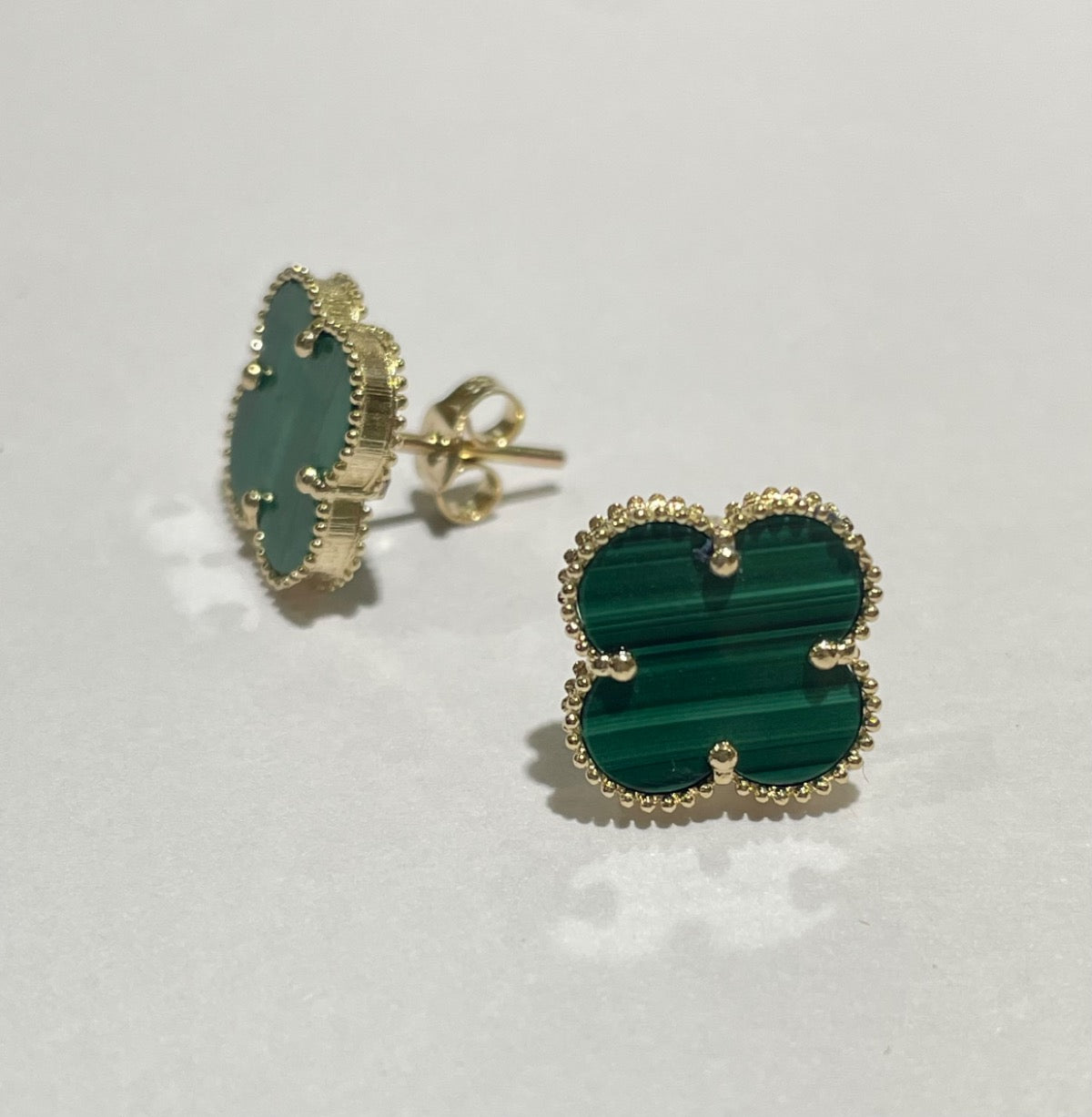 14K Yellow Gold  Earring with CZ
