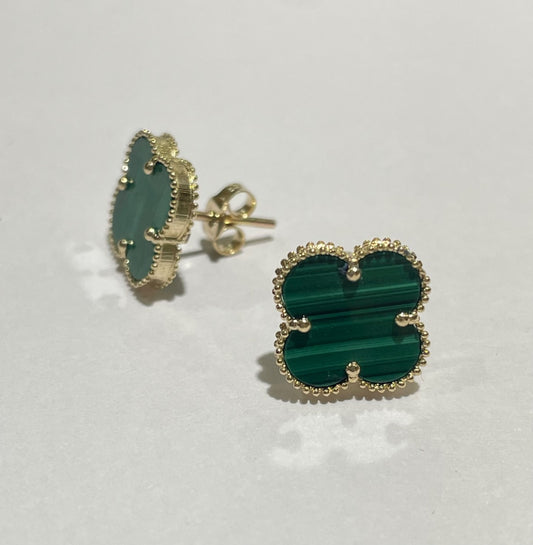 14K Yellow Gold  Earring with CZ
