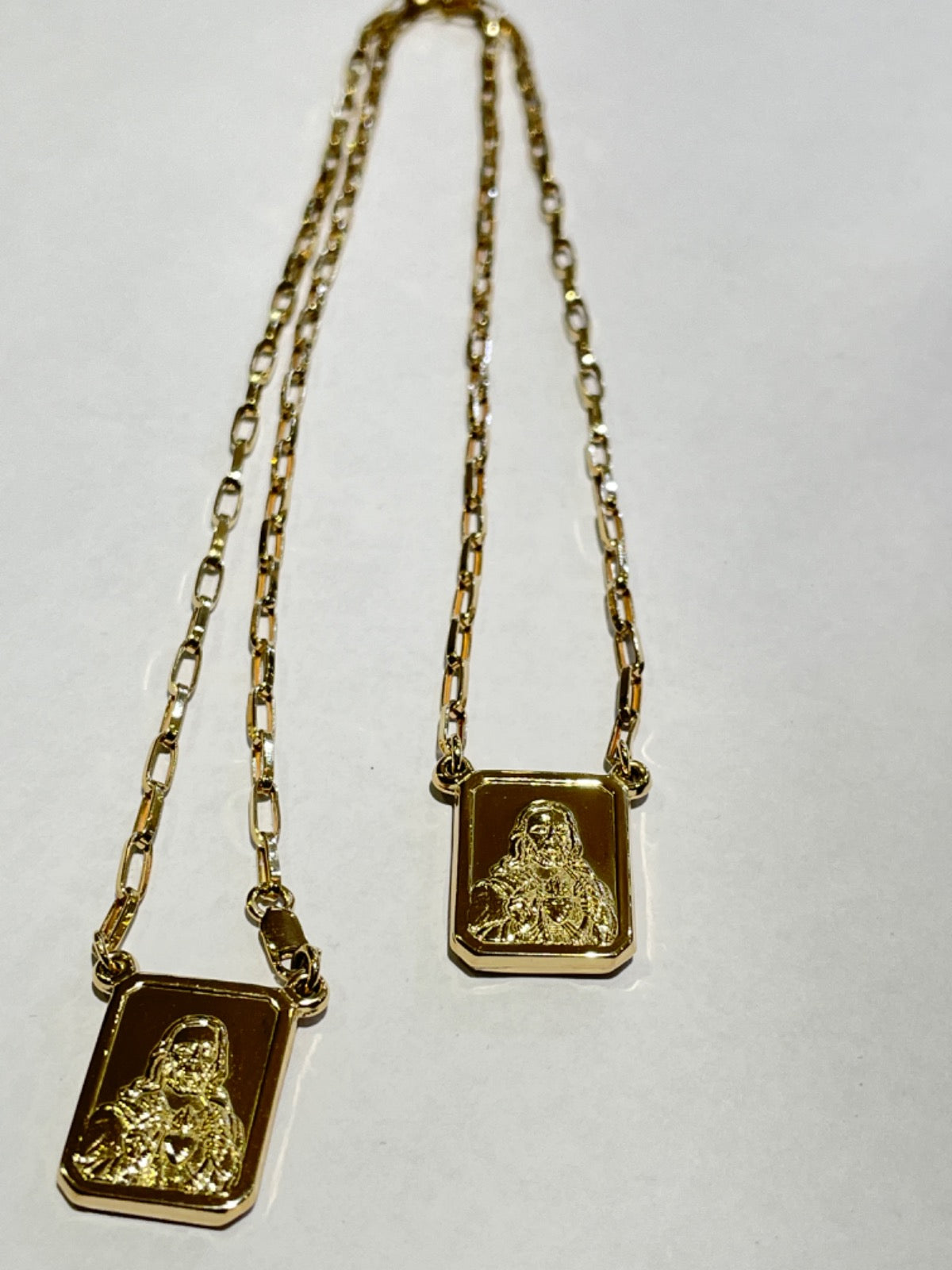 18K Yellow Gold Scapular  Chain