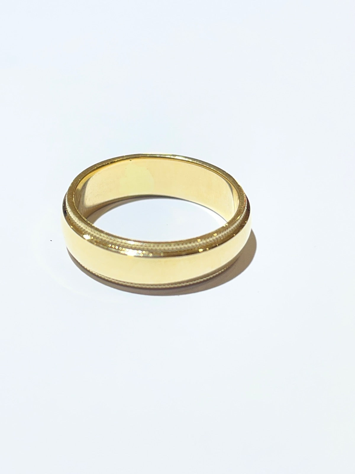 14K Yellow Gold  Wedding Band