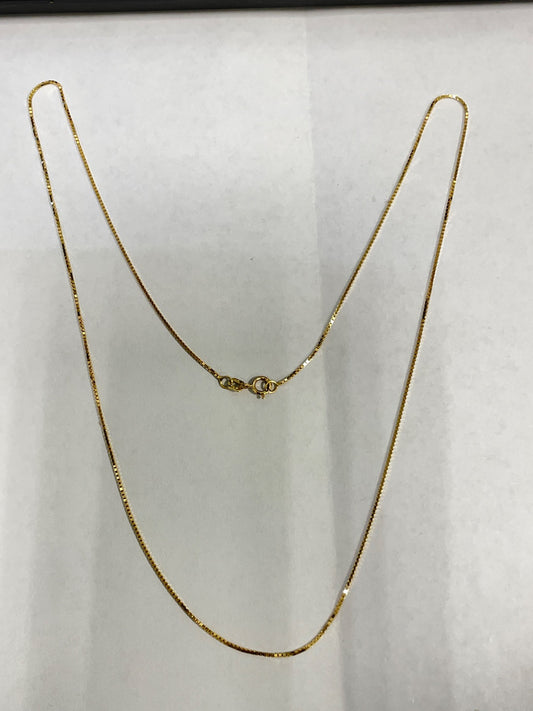 18K Yellow Gold Box Chain